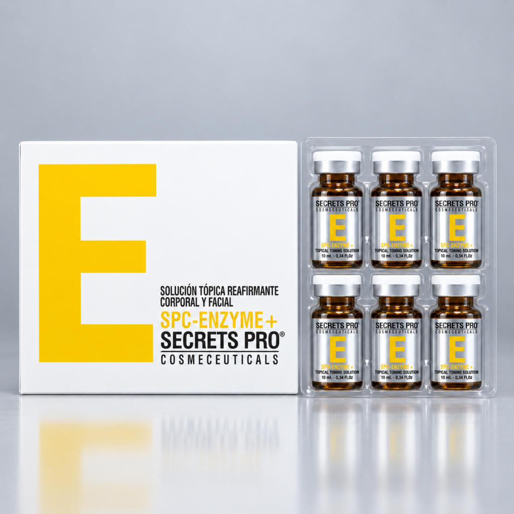 Caja de SPC-ENZYME+ de Secrets Pro con seis viales de 10 ml