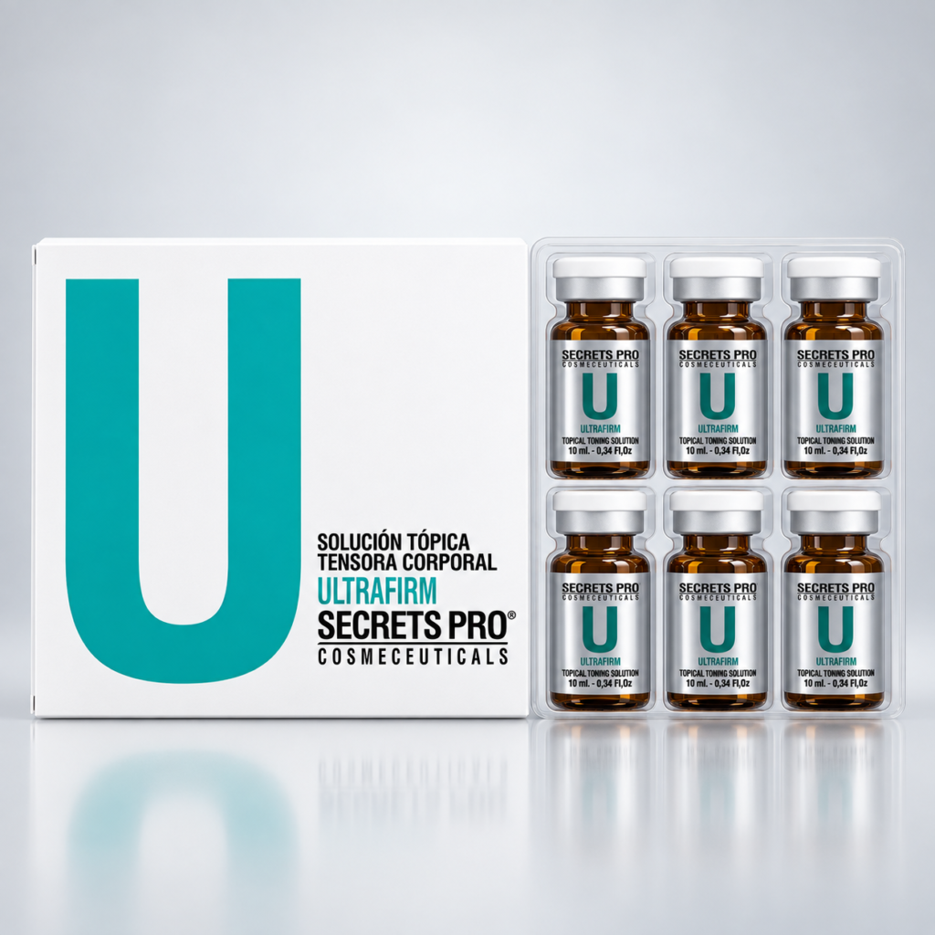 Caja de ULTRAFIRM de Secrets Pro con seis viales de 10 ml