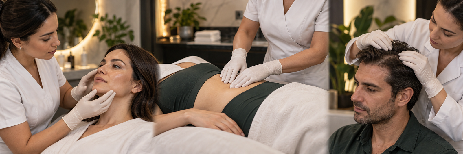 Productos 1 Imagen ilustrativa de atención estética facial, corporal y capilar